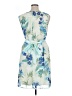 Connected Apparel Tropical Blue Cocktail Dress Size 14 - photo 2