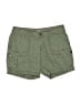 Natural Reflections 100% Cotton Solid Green Cargo Shorts Size 6 - photo 1