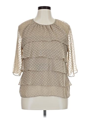 Christopher & Banks 3/4 Sleeve Blouse (view 1)