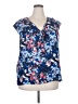 Gibson Floral Blue Sleeveless Blouse Size 2X - photo 1