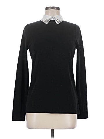 Zara W&B Collection Long Sleeve Top (view 1)