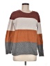 Pinque Color Block Brown Pullover Sweater Size M - photo 1