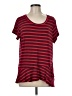 CAbi Stripes Red Short Sleeve T-Shirt Size M - photo 1
