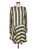 BCBGeneration Stripes Green Casual Dress Size L - photo 1