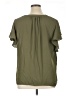 PREMISE 100% Polyester Green Short Sleeve Blouse Size 1X - photo 2