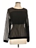 metaphor 100% Polyester Black Long Sleeve Blouse Size L - photo 1