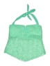 Wave Zone Argyle Green Swimsuit Top Size S - photo 1