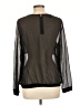 metaphor 100% Polyester Black Long Sleeve Blouse Size L - photo 2