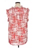DKNY 100% Polyester Red Sleeveless Blouse Size 1X - photo 2