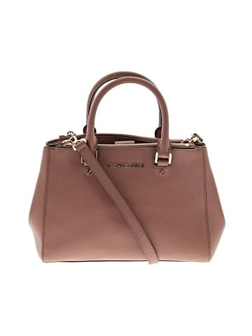 MICHAEL Michael Kors Leather Satchel (view 1)
