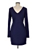 BCBGeneration Solid Blue Purple Casual Dress Size M - photo 2