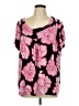 Rafaella Pink Short Sleeve Blouse Size 1X - photo 1