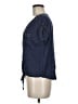 Mine 100% Rayon Blue Short Sleeve Blouse Size M - photo 5
