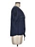 Mine 100% Rayon Blue Short Sleeve Blouse Size M - photo 4