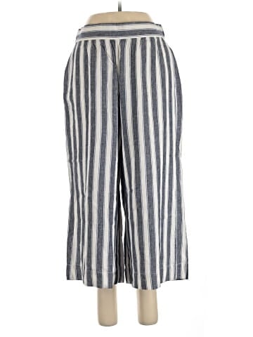 Madewell Huston Pull-On Crop Pants in Stripe (view 1)
