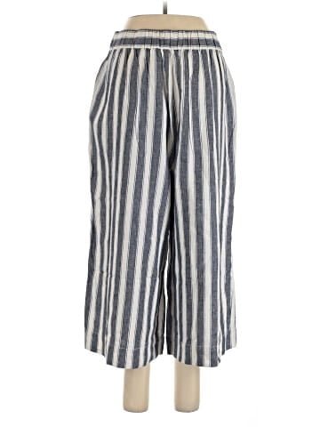 Madewell Huston Pull-On Crop Pants in Stripe (view 2)