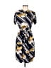 En Focus Studio Print Blue Casual Dress Size 8 - photo 1