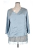 Ruby Ribbon Blue 3/4 Sleeve Blouse Size XL - photo 1