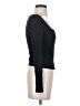 Leith Solid Black Long Sleeve Top Size S - photo 4