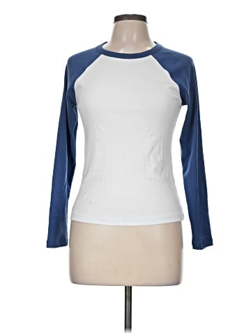 Madewell The '90s Long-Sleeve Baseball Tee in Compact Cotton (view 1)