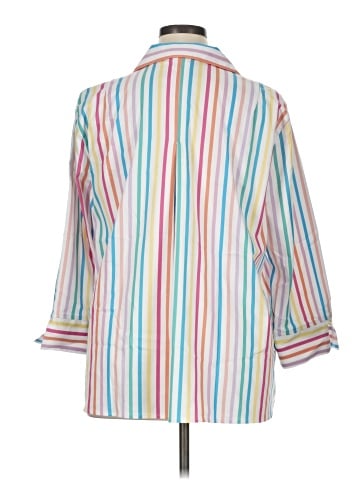 Ali Miles 3/4 Sleeve Button-Down Shirt (view 2)