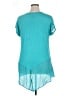 August Silk Teal Short Sleeve Blouse Size XL - photo 2