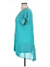 August Silk Teal Short Sleeve Blouse Size XL - photo 5