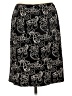 Volume One Paisley Black Casual Skirt Size L - photo 2