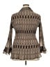 Cato 100% Polyester Tweed Brown Long Sleeve Blouse Size 18 - photo 2