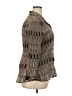 Cato 100% Polyester Tweed Brown Long Sleeve Blouse Size 18 - photo 4