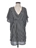 Xhilaration Stripes Black Short Sleeve Blouse Size S - photo 1