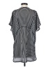 Xhilaration Stripes Black Short Sleeve Blouse Size S - photo 2