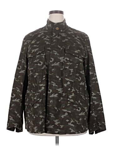 Lane Bryant Outlet Long Sleeve Button-Down Shirt (view 1)