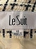 Le Suit 100% Acetate Tweed Ivory Blazer Size 10 - photo 6