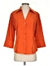 Cato 100% Polyester Orange 3/4 Sleeve Blouse Size S - photo 1