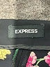Express 100% Polyester Floral Black Shorts Size 2 - photo 3