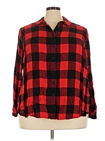 Lane Bryant Long Sleeve Button-Down Shirt (view 1)