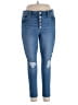 Gap Solid Blue Jeans Size 18 - photo 1