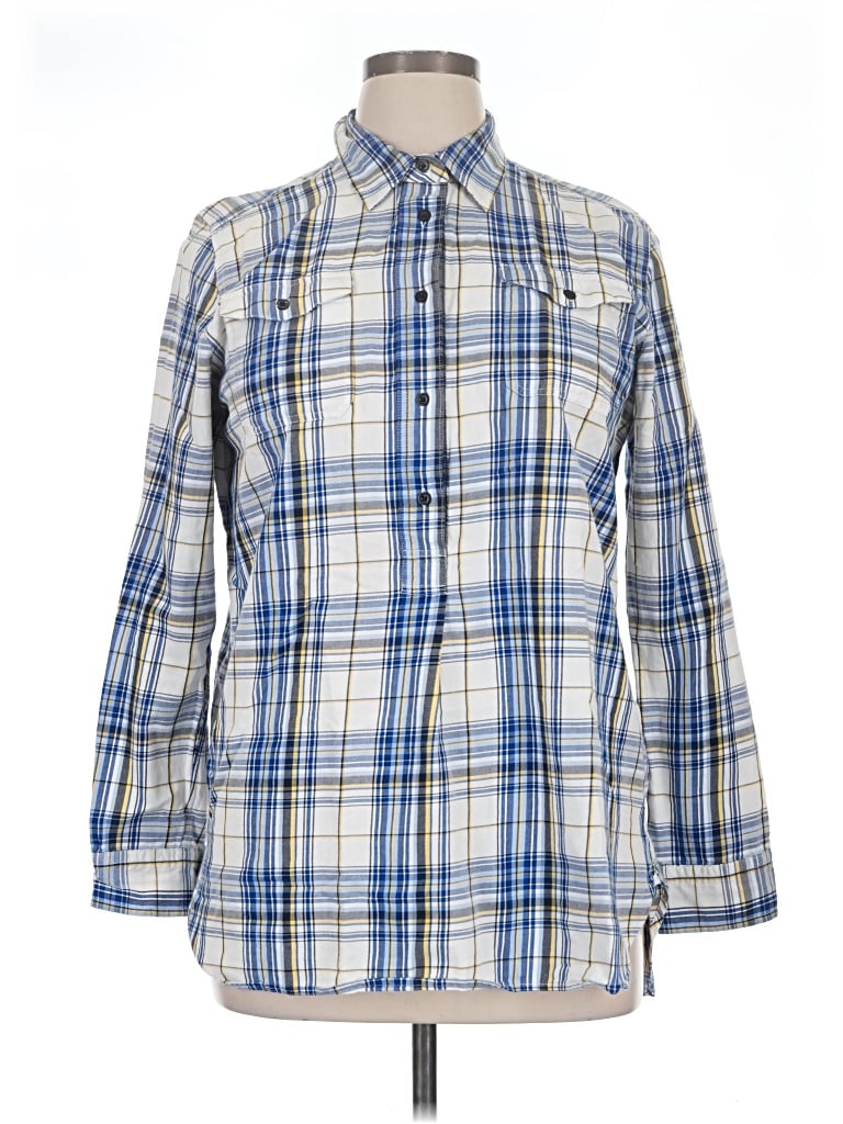 Pre-owned Polo Ralph Lauren Long Sleeve Button Down Shirt In Blue