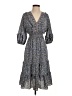 Max Studio Paisley Gray Casual Dress Size S - photo 1