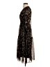 Taylor 100% Polyester Animal Print Black Cocktail Dress Size 2 - photo 5