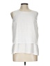 Maison Jules 100% Polyester White Sleeveless Blouse Size L - photo 1