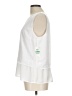 Maison Jules 100% Polyester White Sleeveless Blouse Size L - photo 5