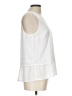 Maison Jules 100% Polyester White Sleeveless Blouse Size L - photo 4