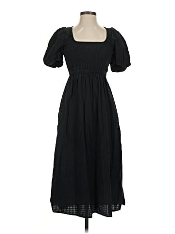 Madewell Lucie Puff-Sleeve Midi Dress (view 1)