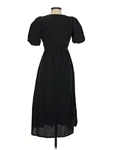 Madewell Lucie Puff-Sleeve Midi Dress (view 2)