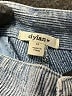 Dylan 100% Cotton Chevron-herringbone Blue Denim Shorts Size 14 - photo 3