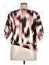 DKNY 100% Polyester Brown Short Sleeve Blouse Size XL - photo 2