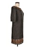 Max Studio Print Brown Casual Dress Size L - photo 4
