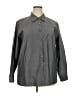 Foxcroft Gray Long Sleeve Button-Down Shirt Size 18 - photo 1